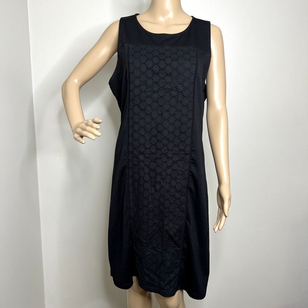 Old Navy Black Textured Sheath Dress